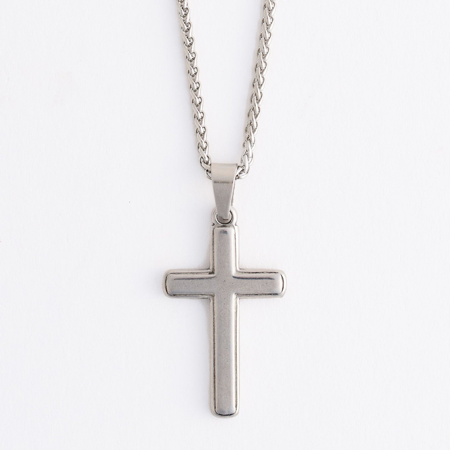 Narelle Waterproof Unisex Wheat Chain Cross Necklace
