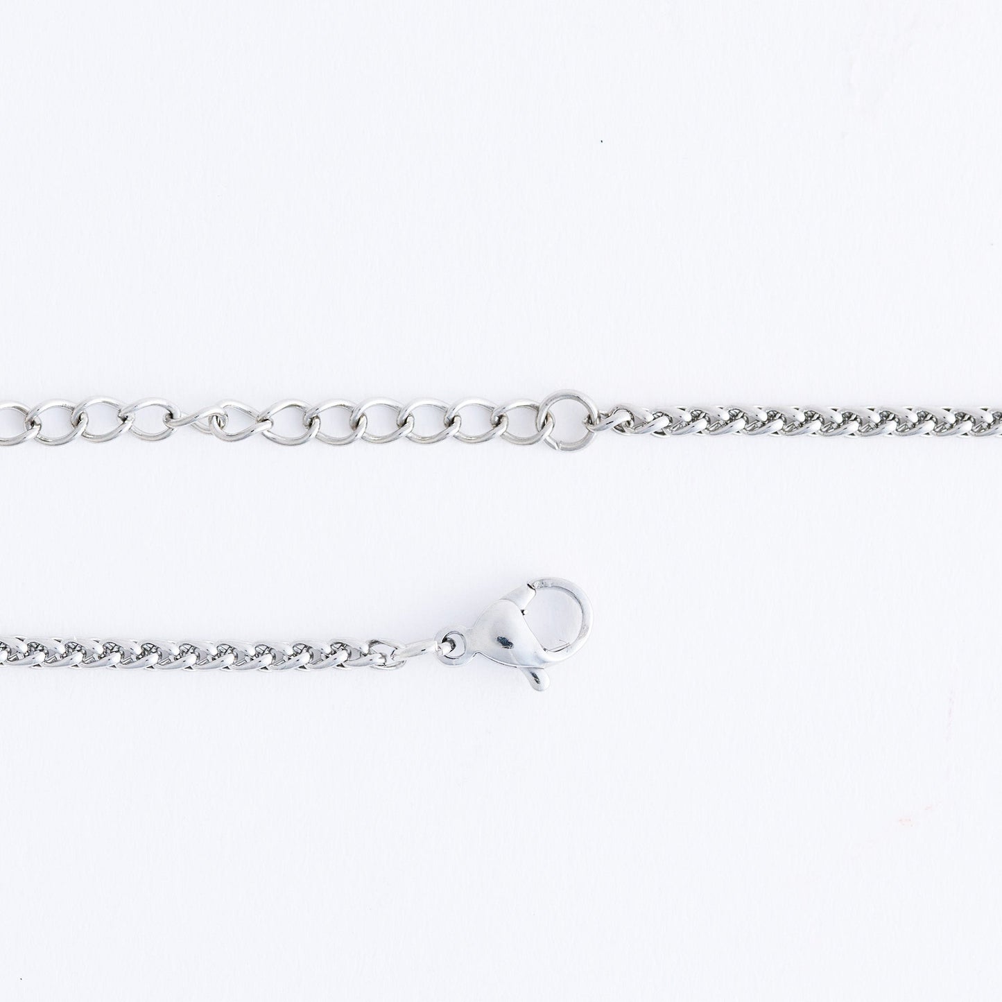 Narelle Waterproof Unisex Wheat Chain Cross Necklace