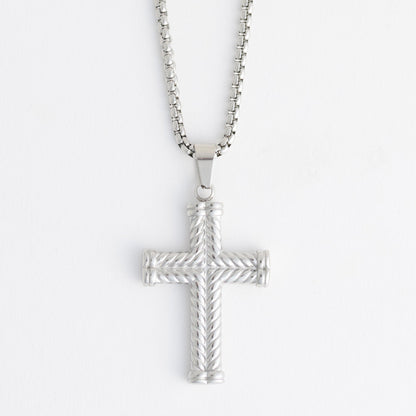 Narelle Waterproof Unisex Box Chain Cross Necklace