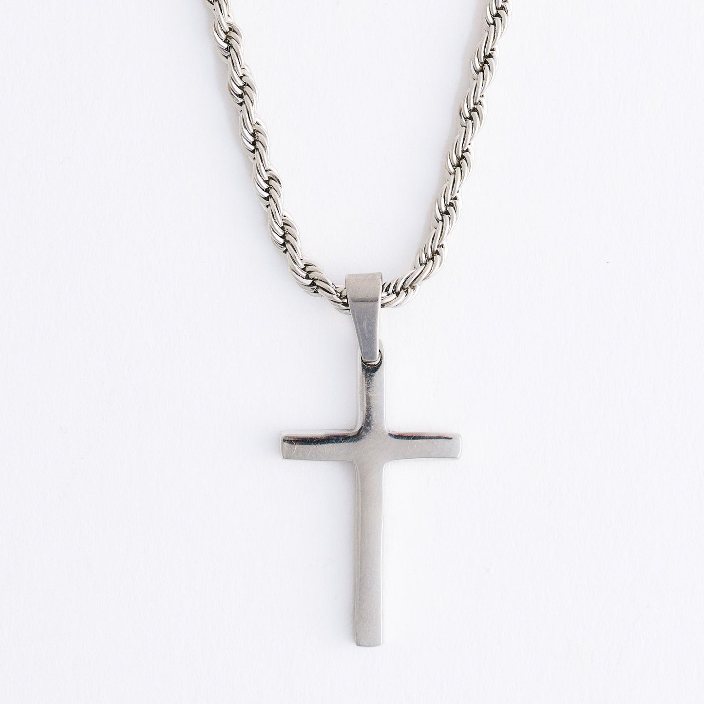 Narelle Waterproof Unisex Rope Chain Cross Necklace