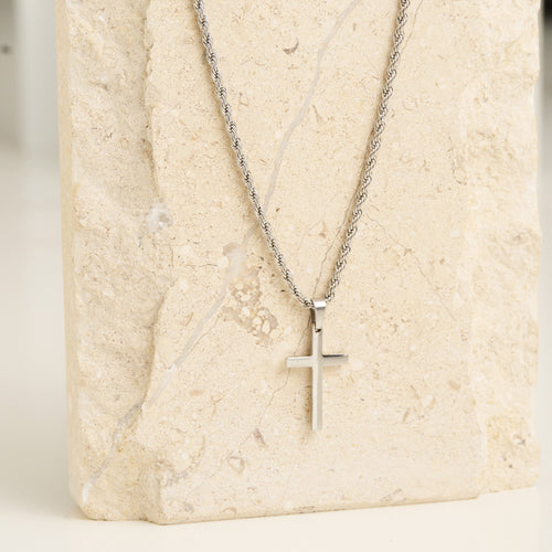 Narelle Waterproof Unisex Rope Chain Cross Necklace