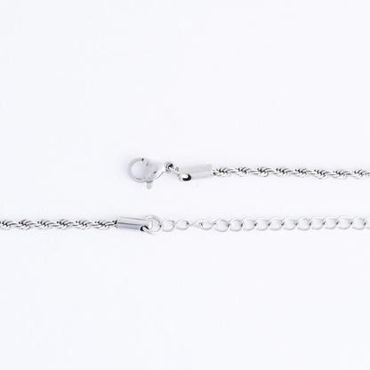 Narelle Waterproof Unisex Rope Chain Cross Necklace