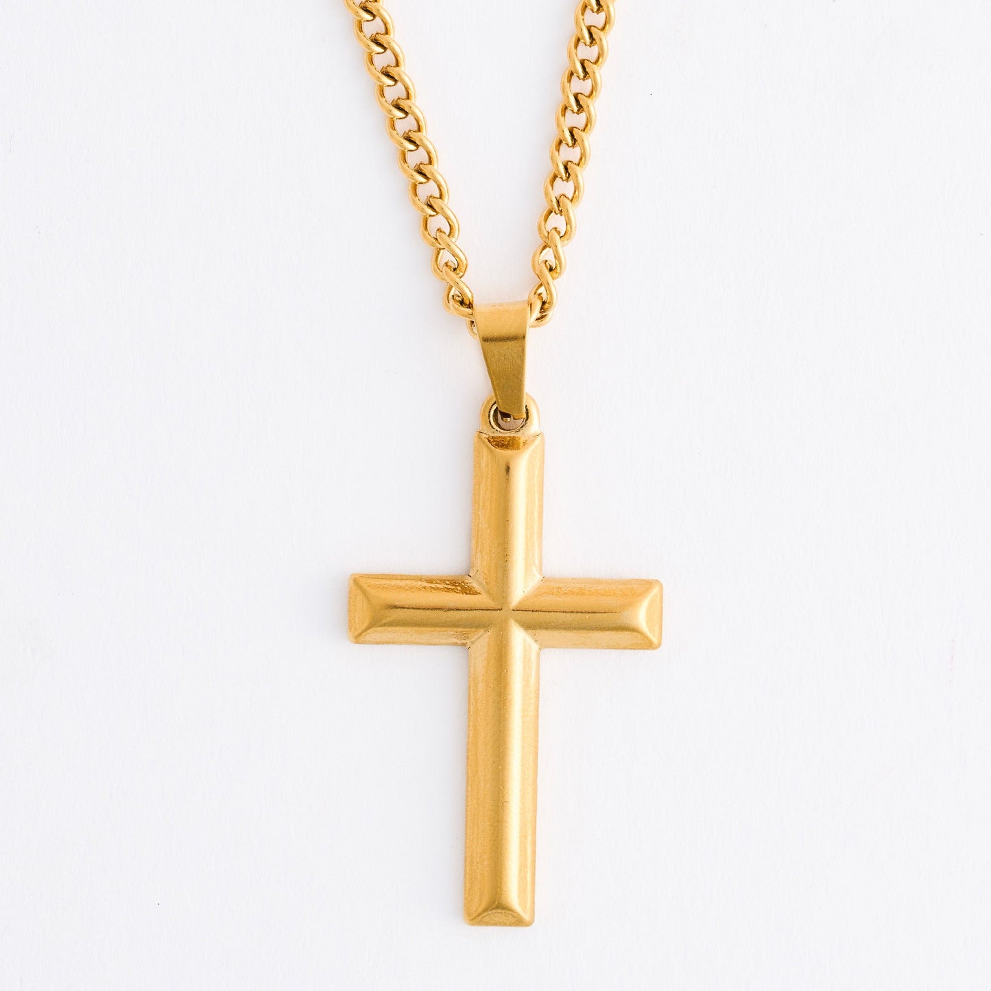 Narelle Waterproof Unisex Cable Chain Cross Necklace
