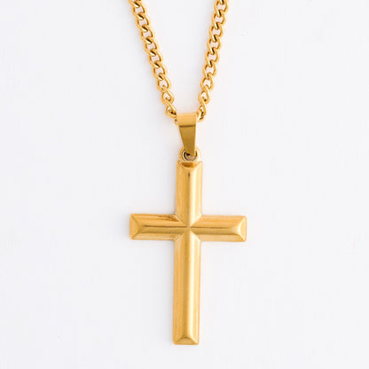 Narelle Waterproof Unisex Cable Chain Cross Necklace