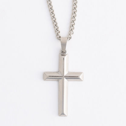 Narelle Waterproof Unisex Cable Chain Cross Necklace
