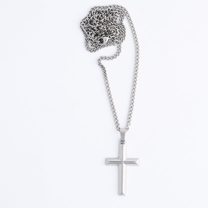 Narelle Waterproof Unisex Cable Chain Cross Necklace