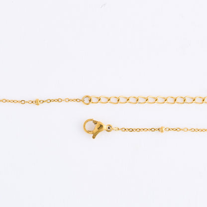 Narelle Waterproof Genuine Green Aventurine Dainty Necklace