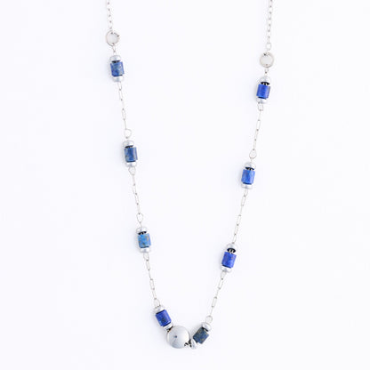 Narelle Waterproof Genuine Lapis Lazuli Dainty Necklace