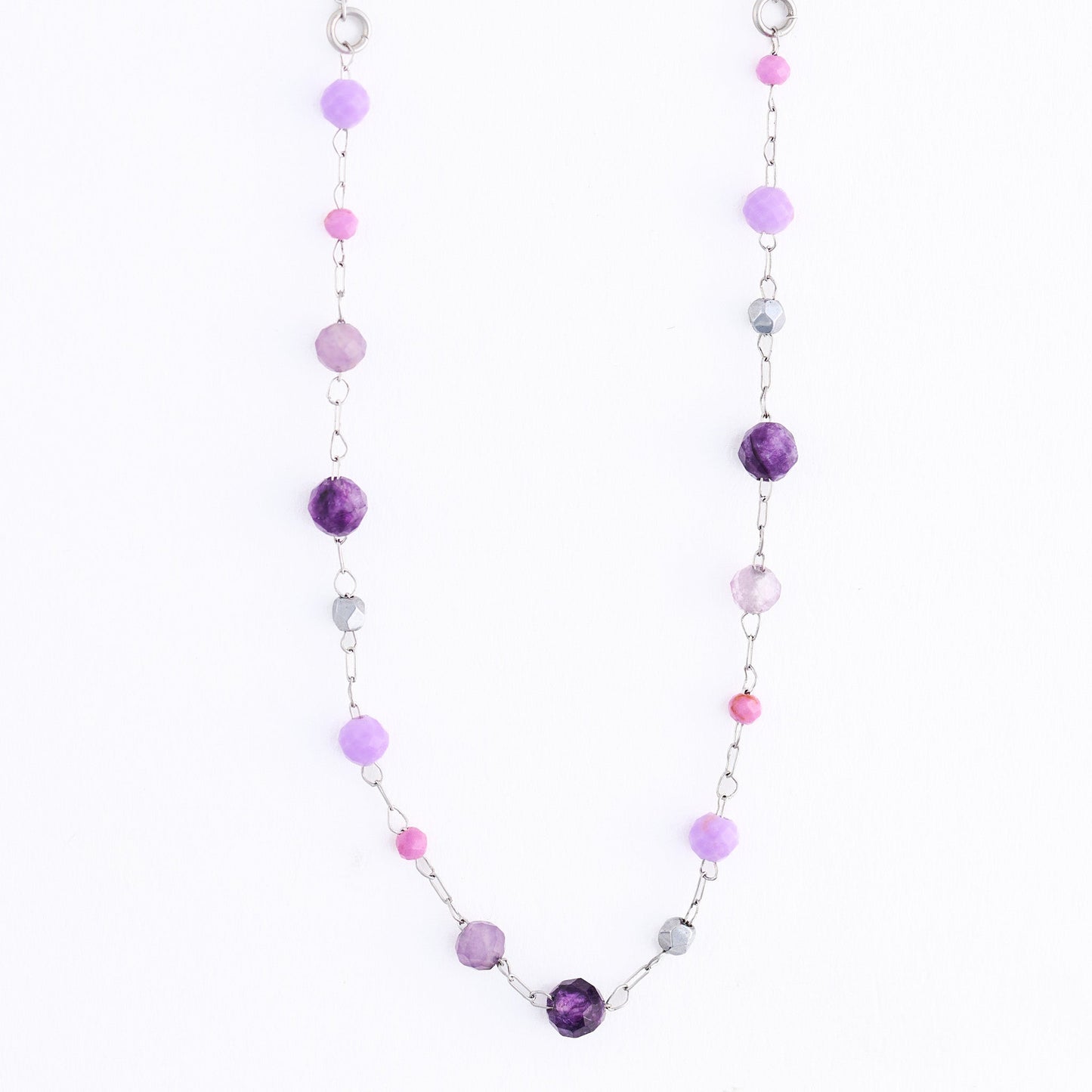Narelle Waterproof Genuine Amethyst Dainty Necklace