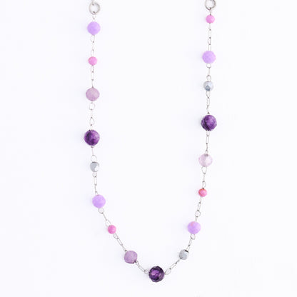 Narelle Waterproof Genuine Amethyst Dainty Necklace