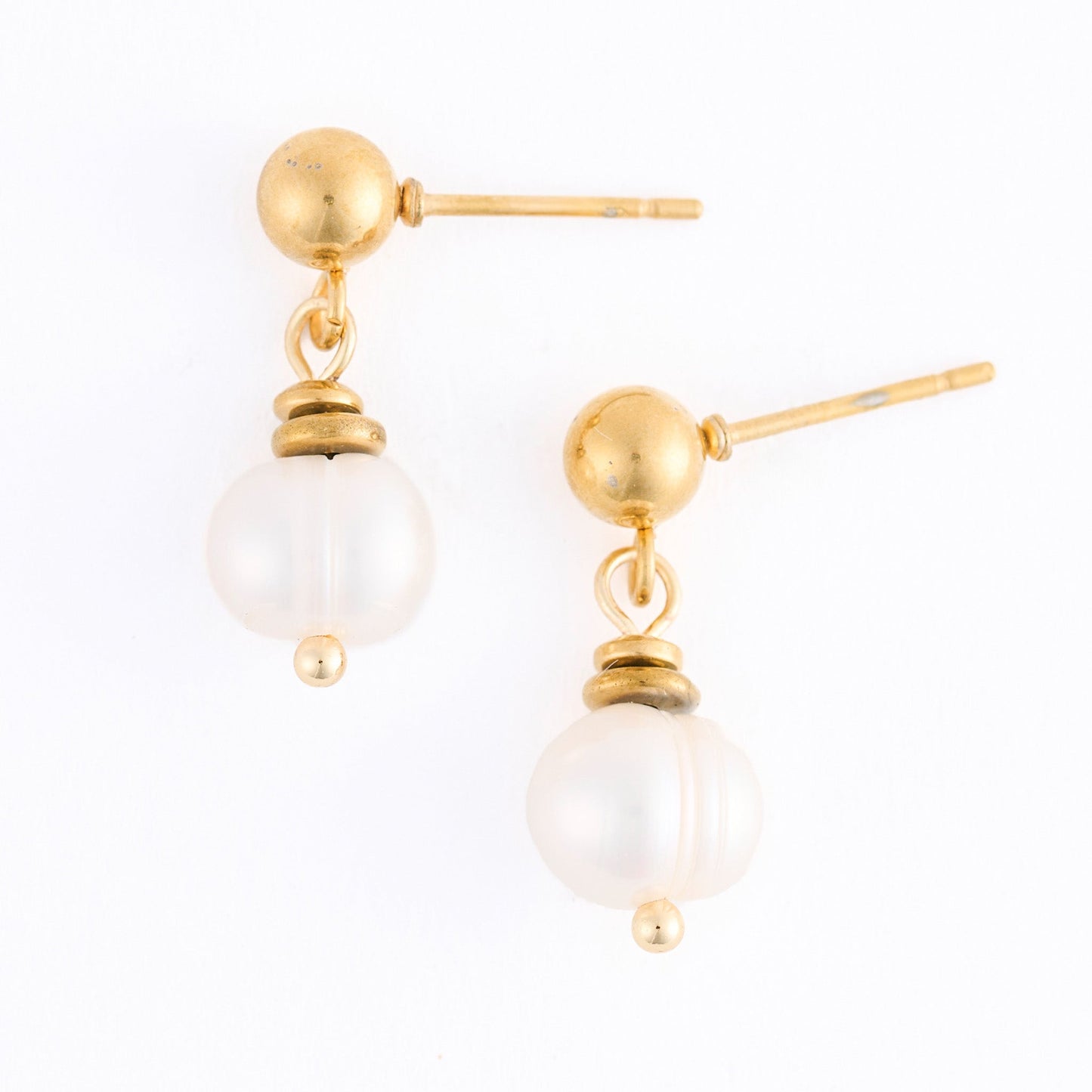 Narelle Waterproof Genuine Freshwater Pearl Drop Earrings