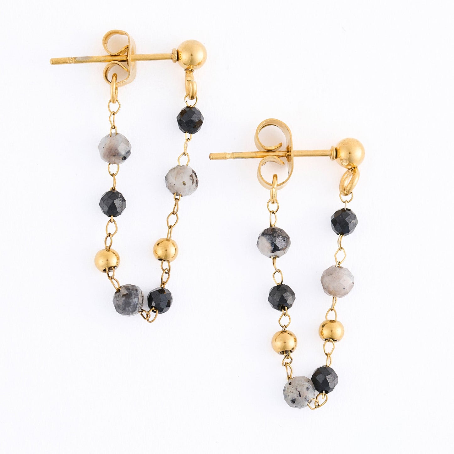 Narelle Waterproof Genuine Apatite Beaded Dangle Earrings
