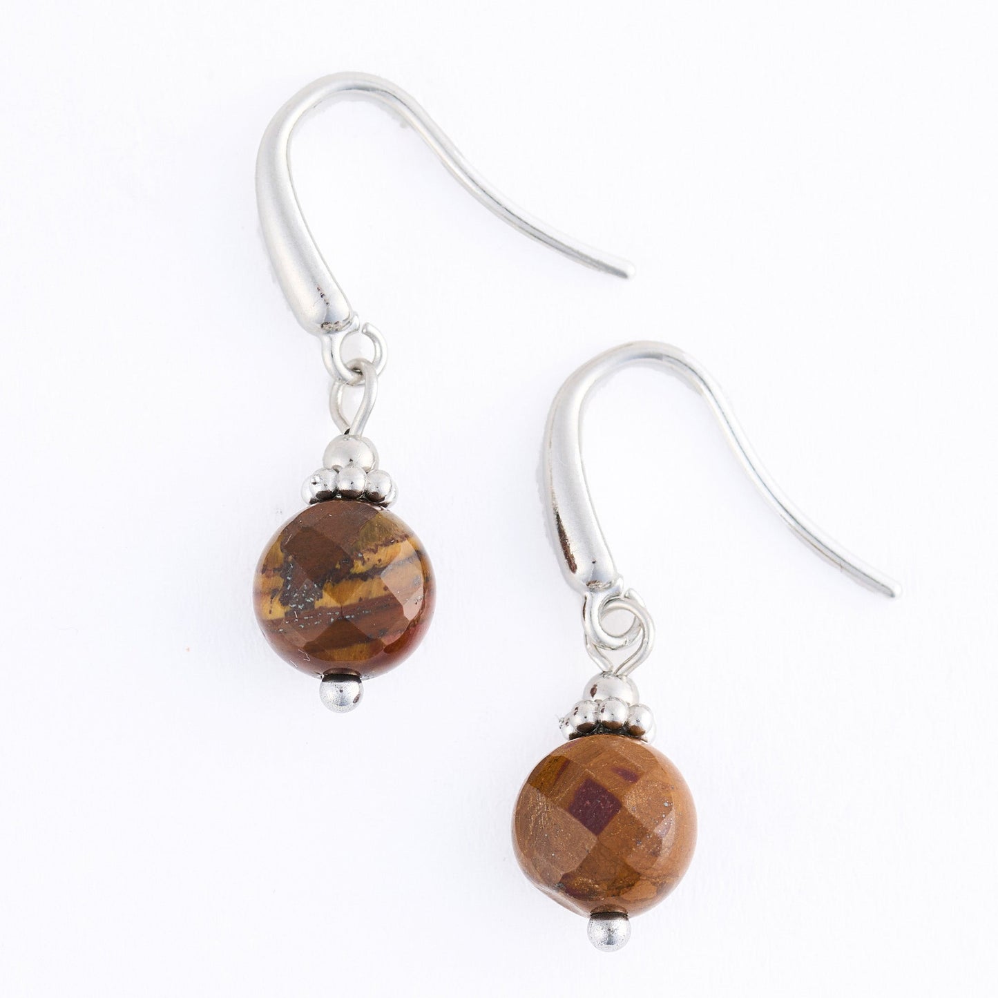 Narelle Waterproof Genuine Tiger's Eye Stone Drop Earrings