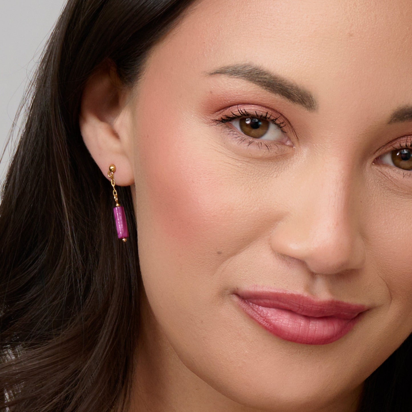 Narelle Waterproof Genuine Shell Bar Earrings