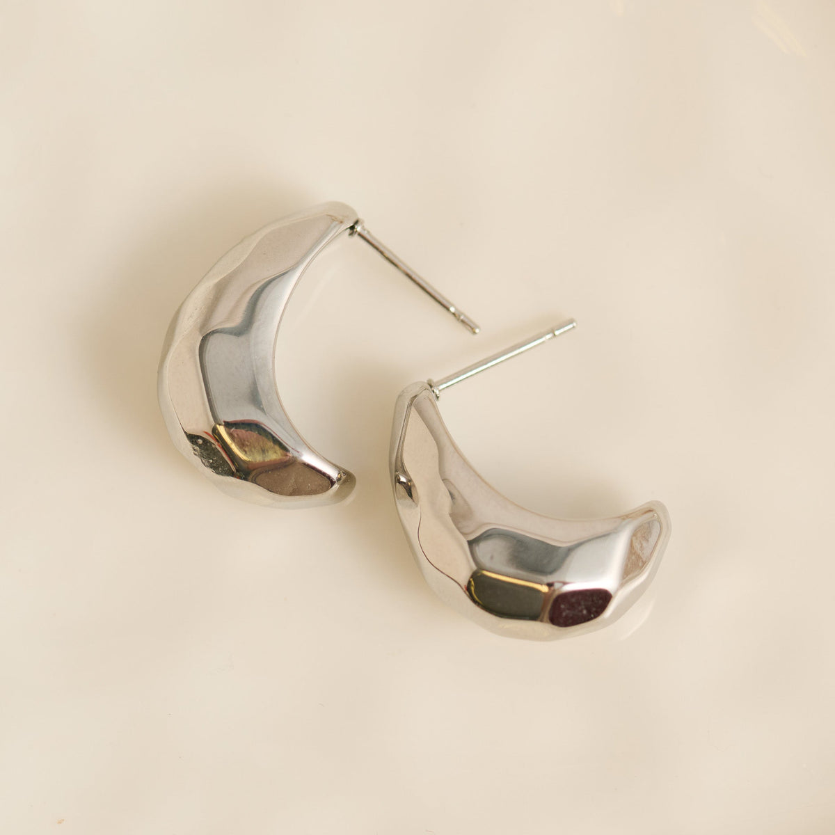 Narelle Waterproof Chunky Crescent Earrings