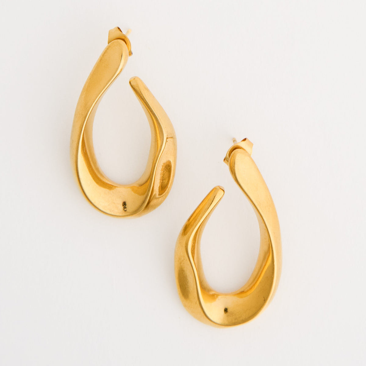 Narelle Waterproof Twisted Teardrop Earrings