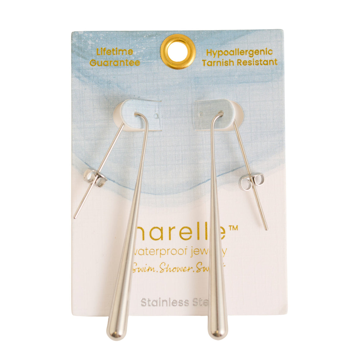 Narelle Waterproof Minimal Teardrop Earrings