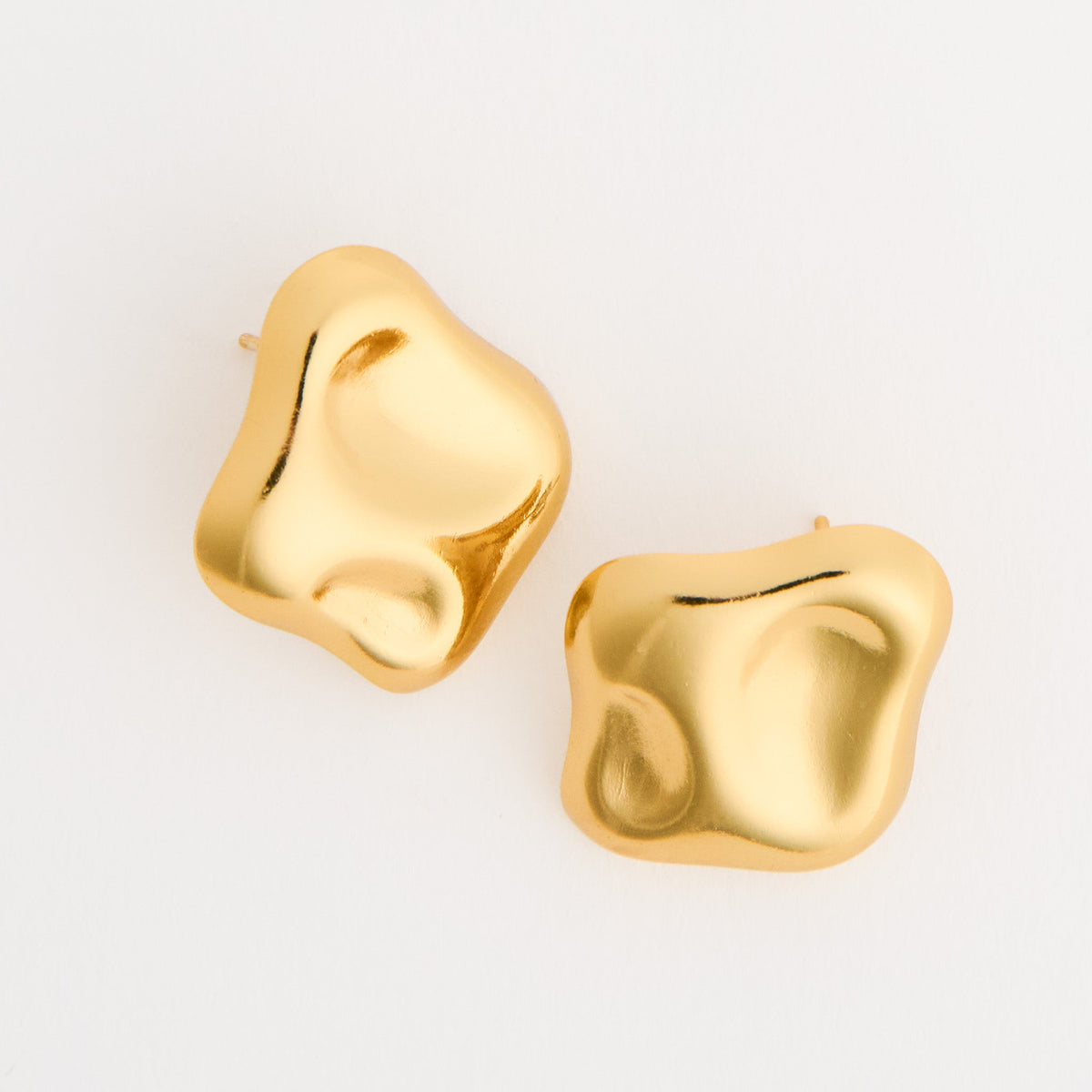Narelle Waterproof Sculptural Square Earrings