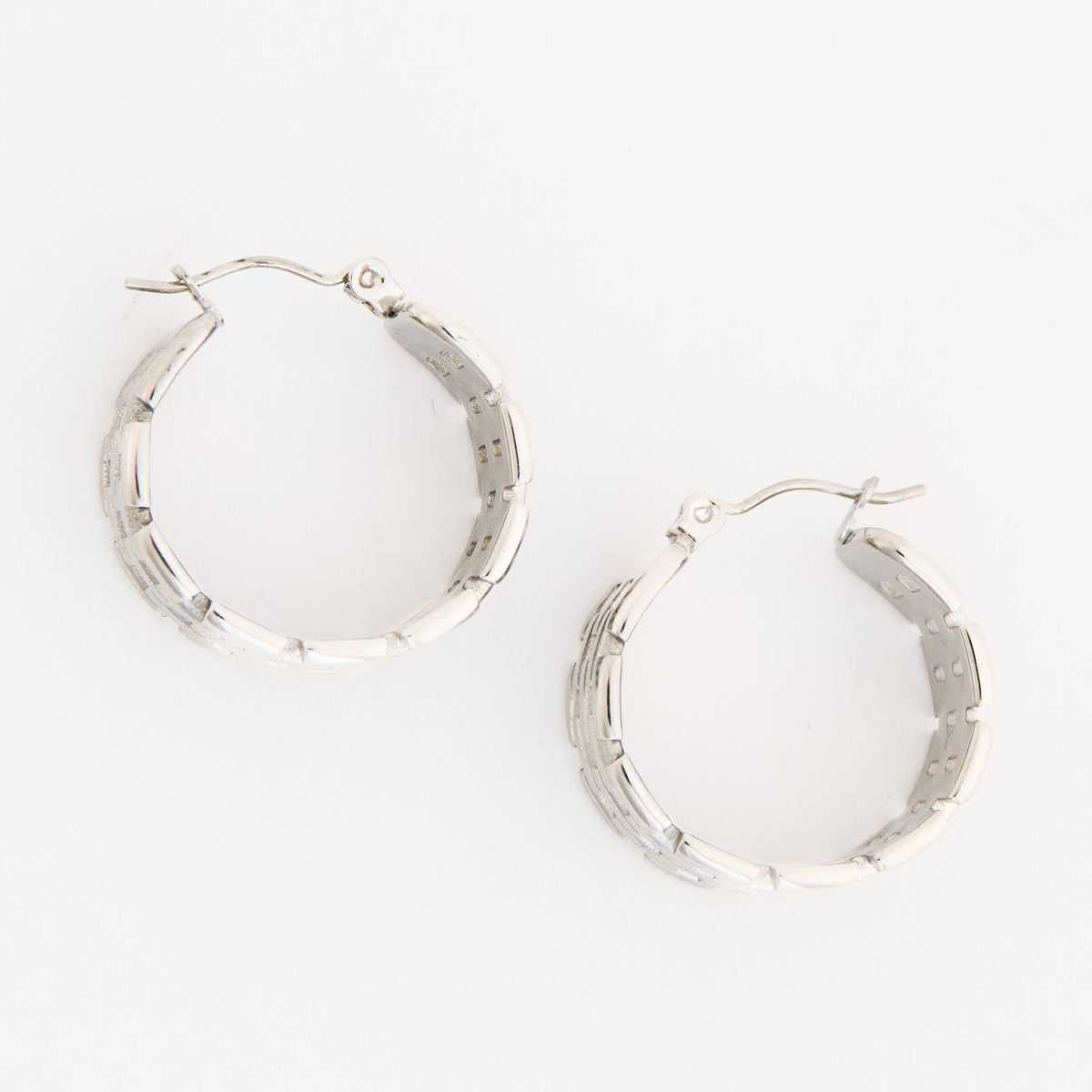 Narelle Waterproof Chunky Braided Hoop Earrings