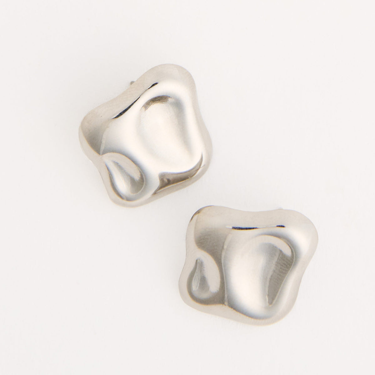 Narelle Waterproof Sculptural Square Earrings