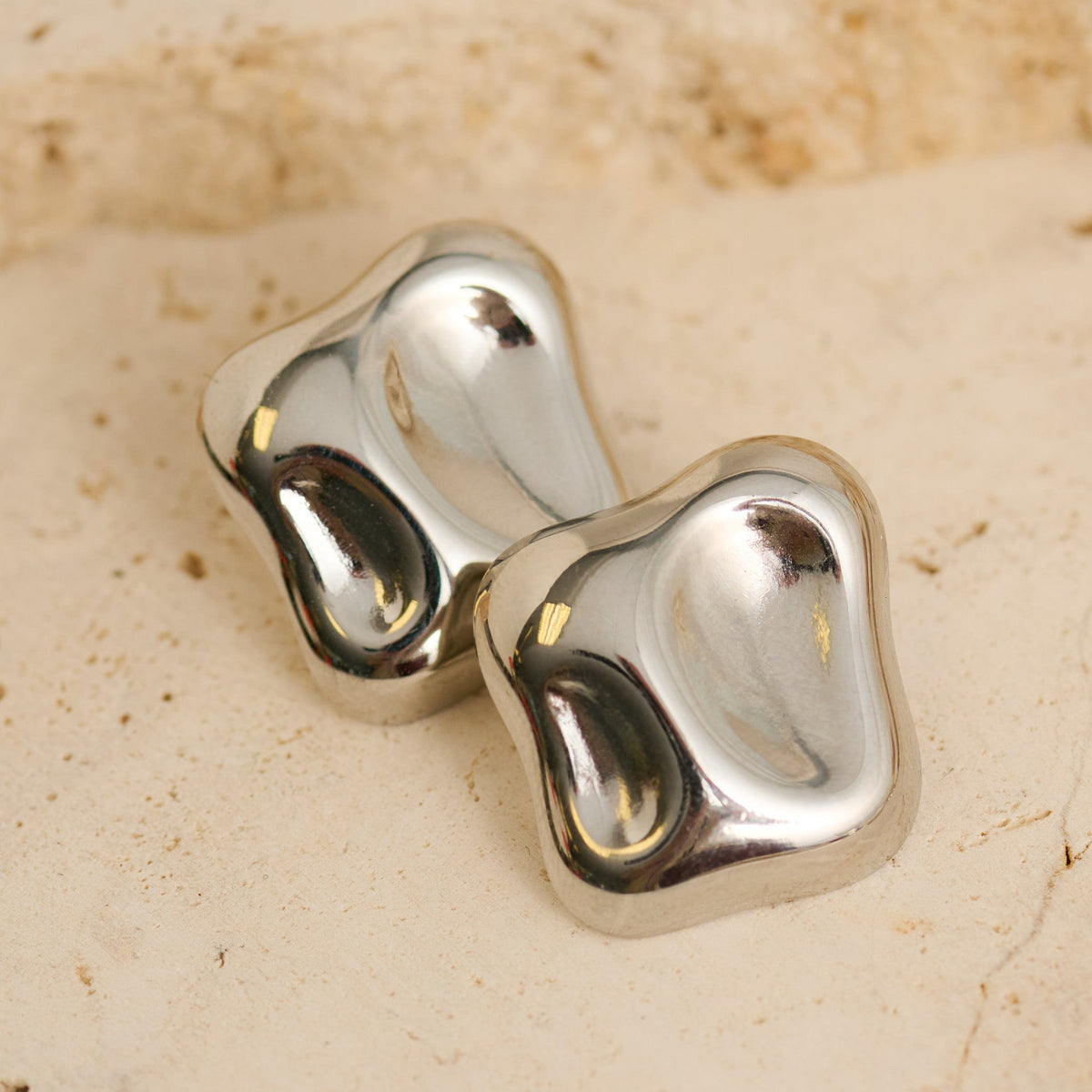 Narelle Waterproof Sculptural Square Earrings