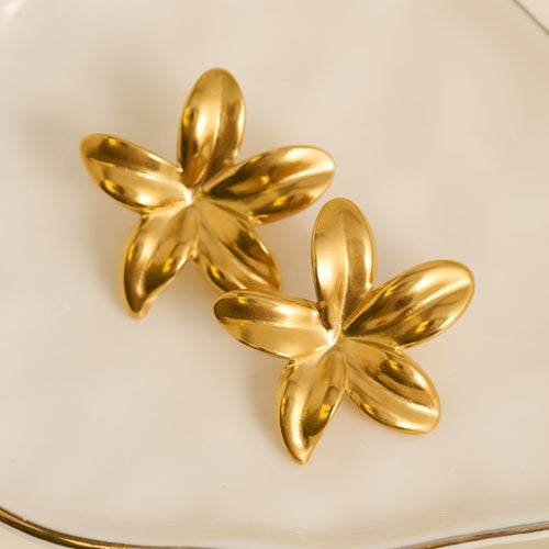 Narelle Waterproof Statement Flower Earrings