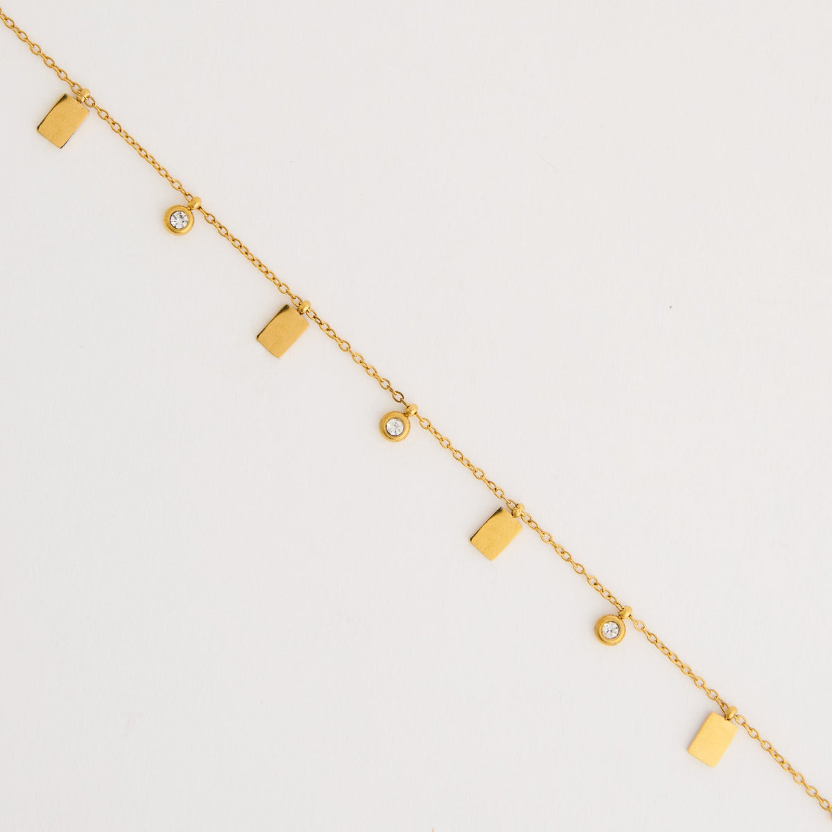 Narelle Waterproof Crystal and Bar Station Necklace