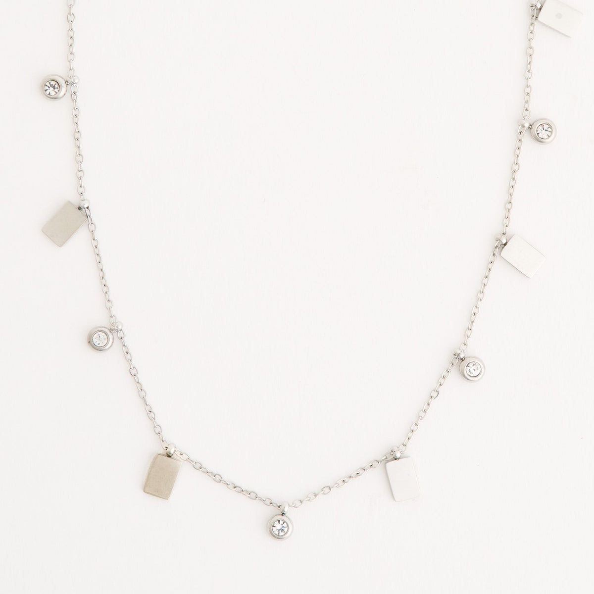 Narelle Waterproof Crystal and Bar Station Necklace