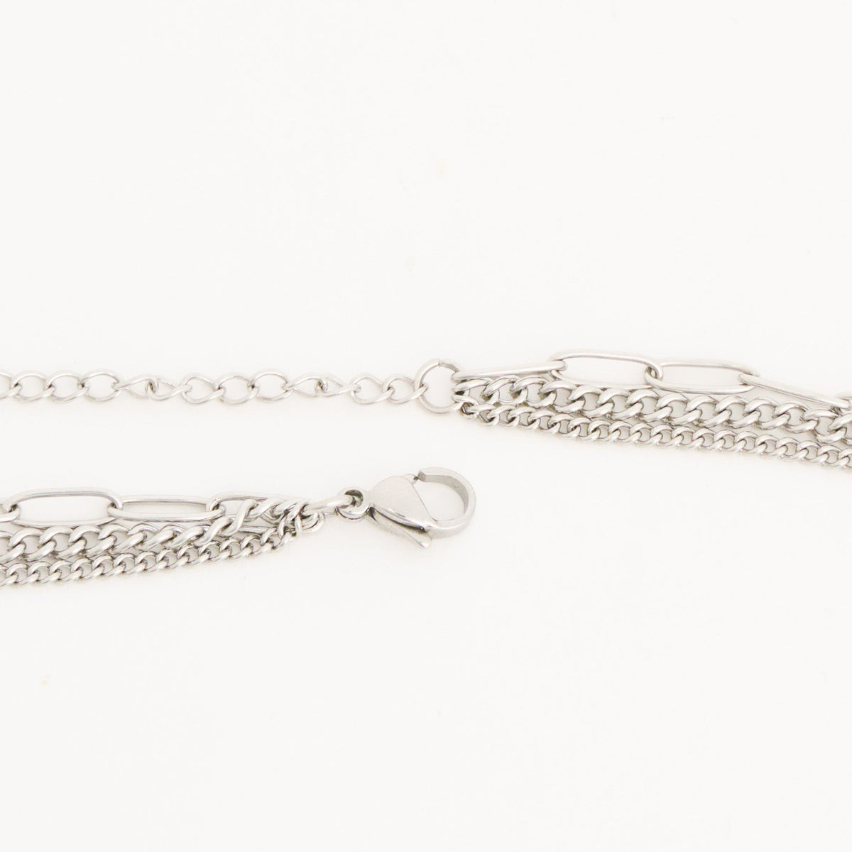 Narelle Waterproof Layered Double Row Genuine Cubic Zirconia Chunky Pendant Necklace