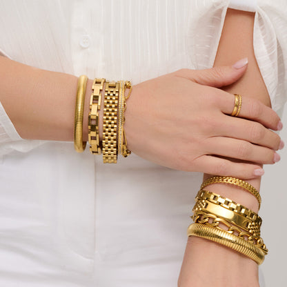Narelle Waterproof 8mm Textured Stretch Bracelet