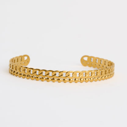 Narelle Waterproof Textured Cuff Bracelet