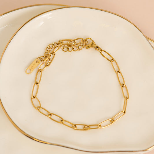Narelle Waterproof Classic Paperclip Chain Bracelet