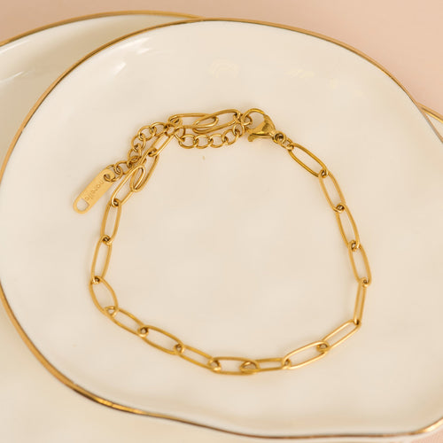 Narelle Waterproof Classic Paperclip Chain Bracelet