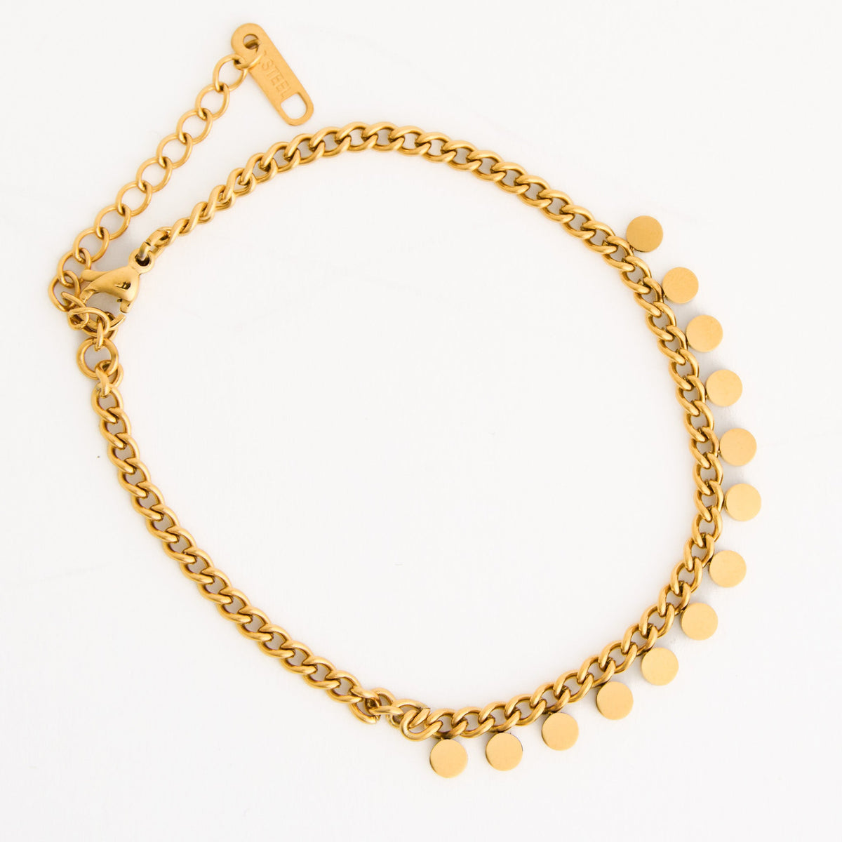 Narelle Waterproof Curb Chain Shaker Bracelet