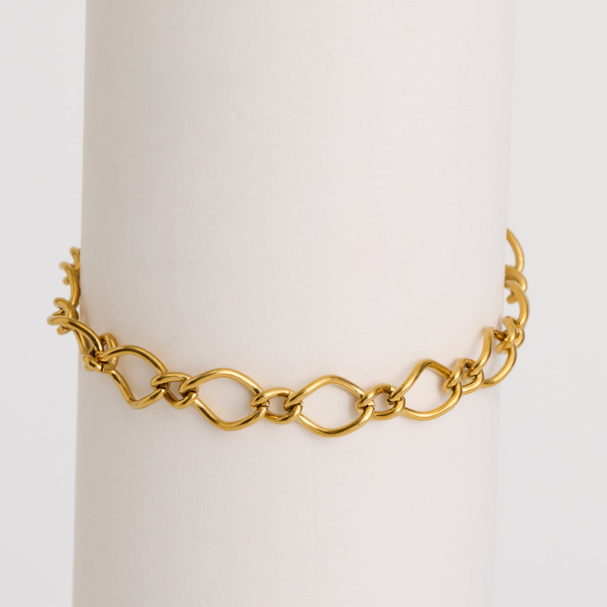 Narelle Waterproof Wavy Open Link Chain Bracelet