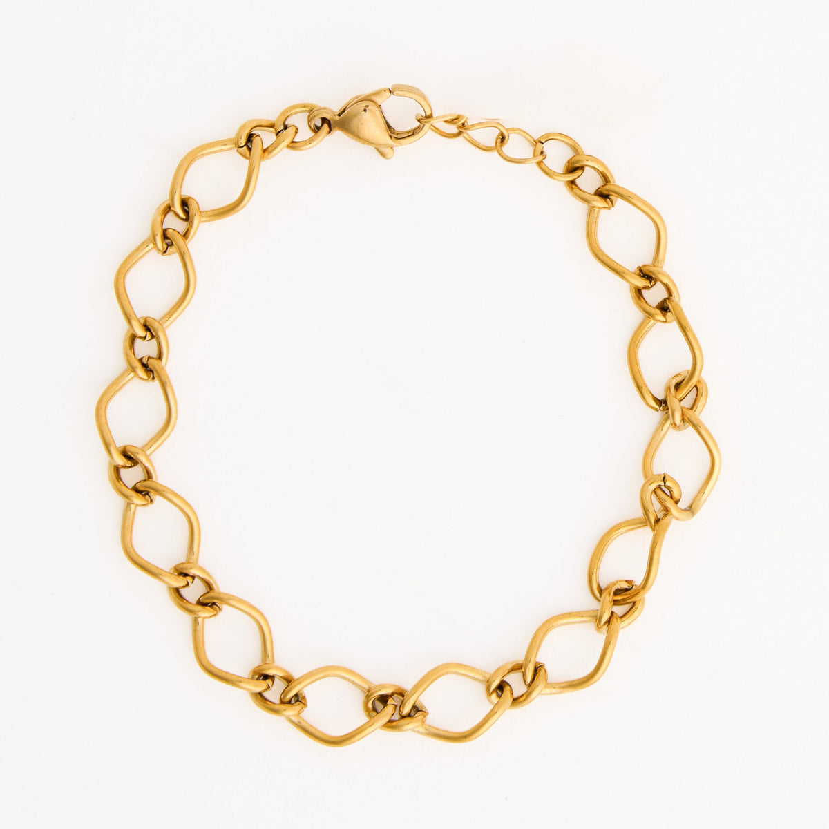 Narelle Waterproof Wavy Open Link Chain Bracelet