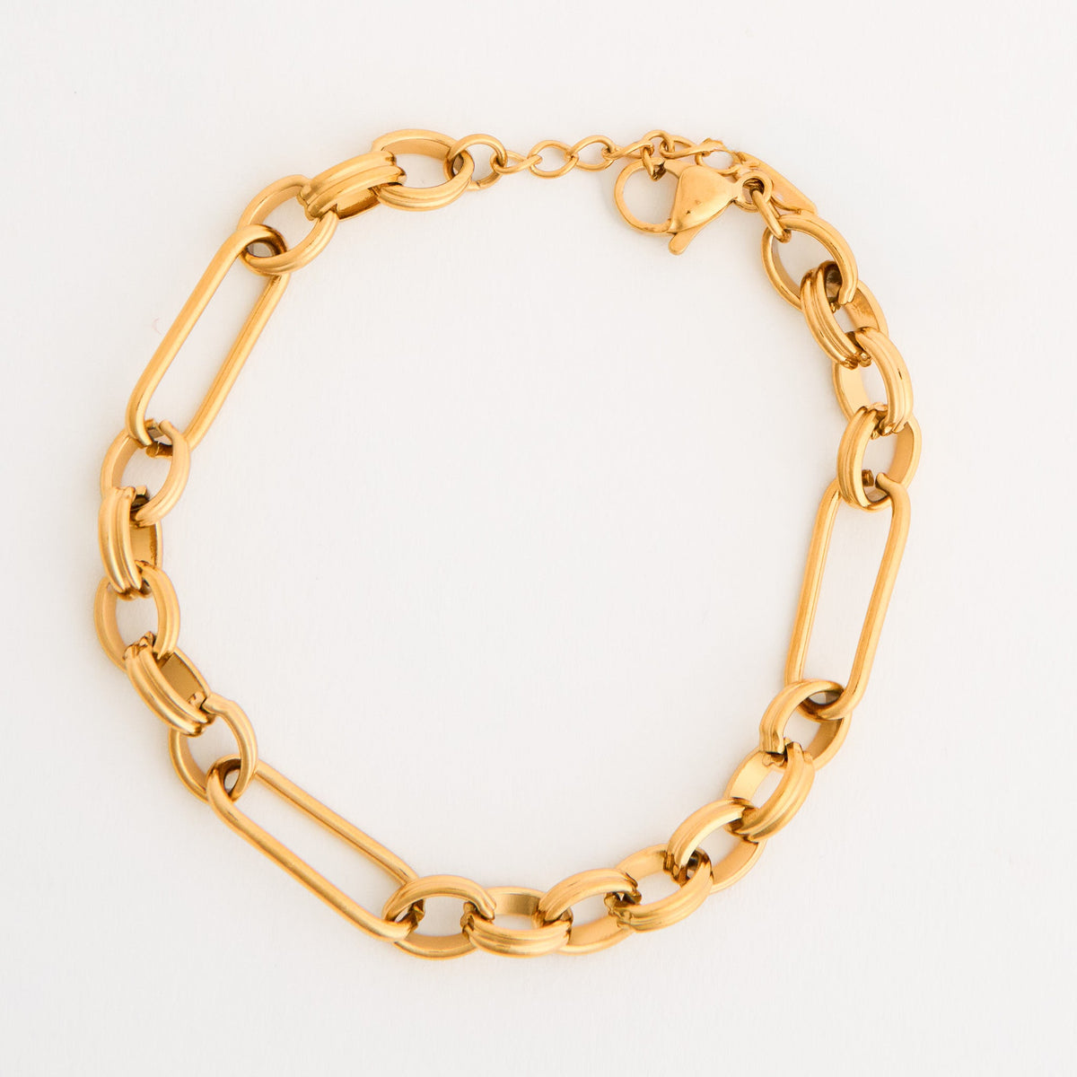 Narelle Waterproof Mixed Link Chain Bracelet