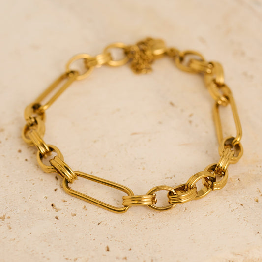 Narelle Waterproof Mixed Link Chain Bracelet