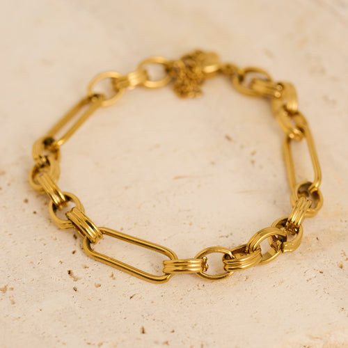 Narelle Waterproof Mixed Link Chain Bracelet