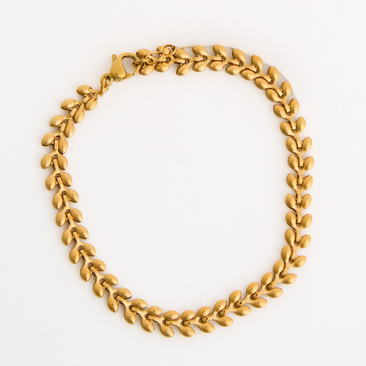 Narelle Waterproof Wheat Leaf Chain Bracelet