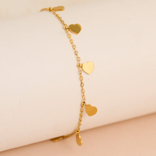 Narelle Waterproof Heart Chain Bracelet