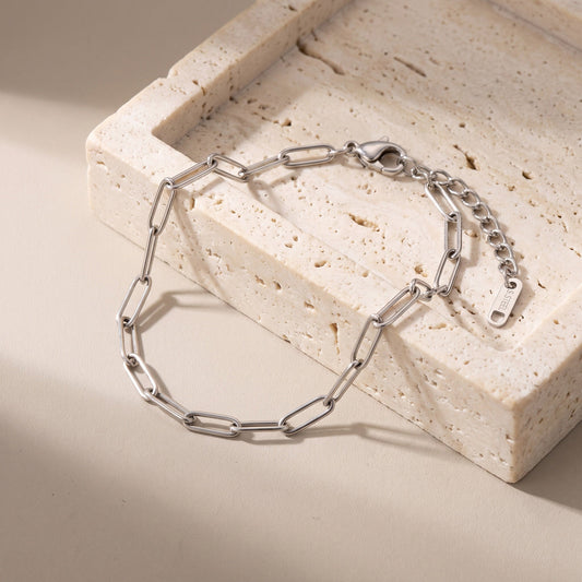 Narelle Waterproof Classic Paperclip Chain Bracelet
