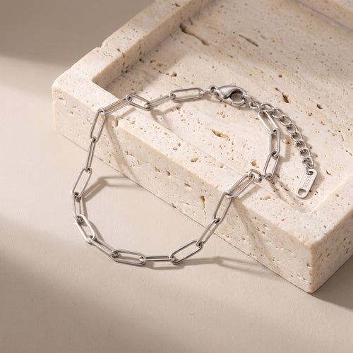 Narelle Waterproof Classic Paperclip Chain Bracelet