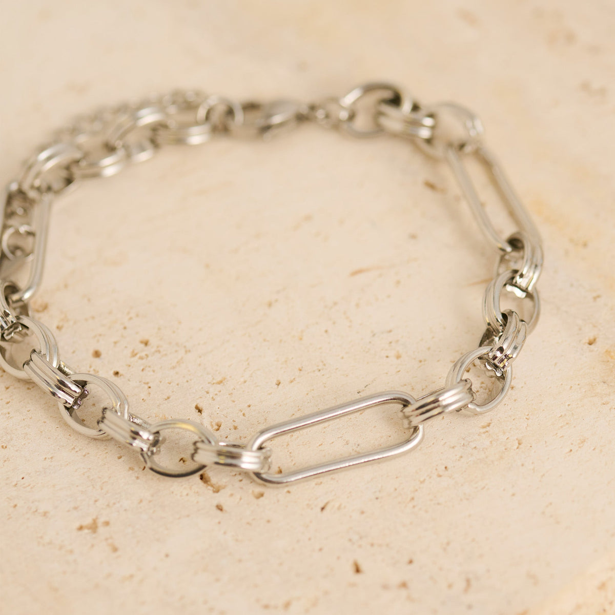 Narelle Waterproof Mixed Link Chain Bracelet