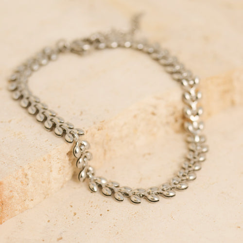 Narelle Waterproof Wheat Leaf Chain Bracelet