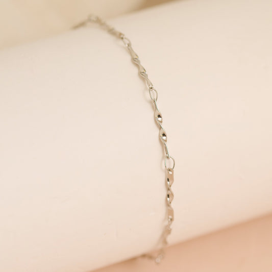 Narelle Waterproof Delicate Twisted Chain Bracelet
