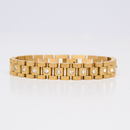 Narelle Waterproof Chunky President Link Watch Band Bracelet