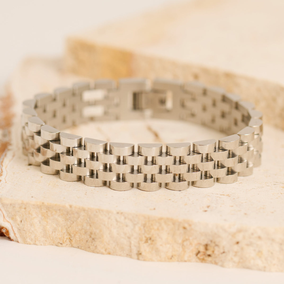 Narelle Waterproof Chunky Jubilee Link Watch Band Bracelet