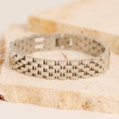 Narelle Waterproof Chunky Jubilee Link Watch Band Bracelet