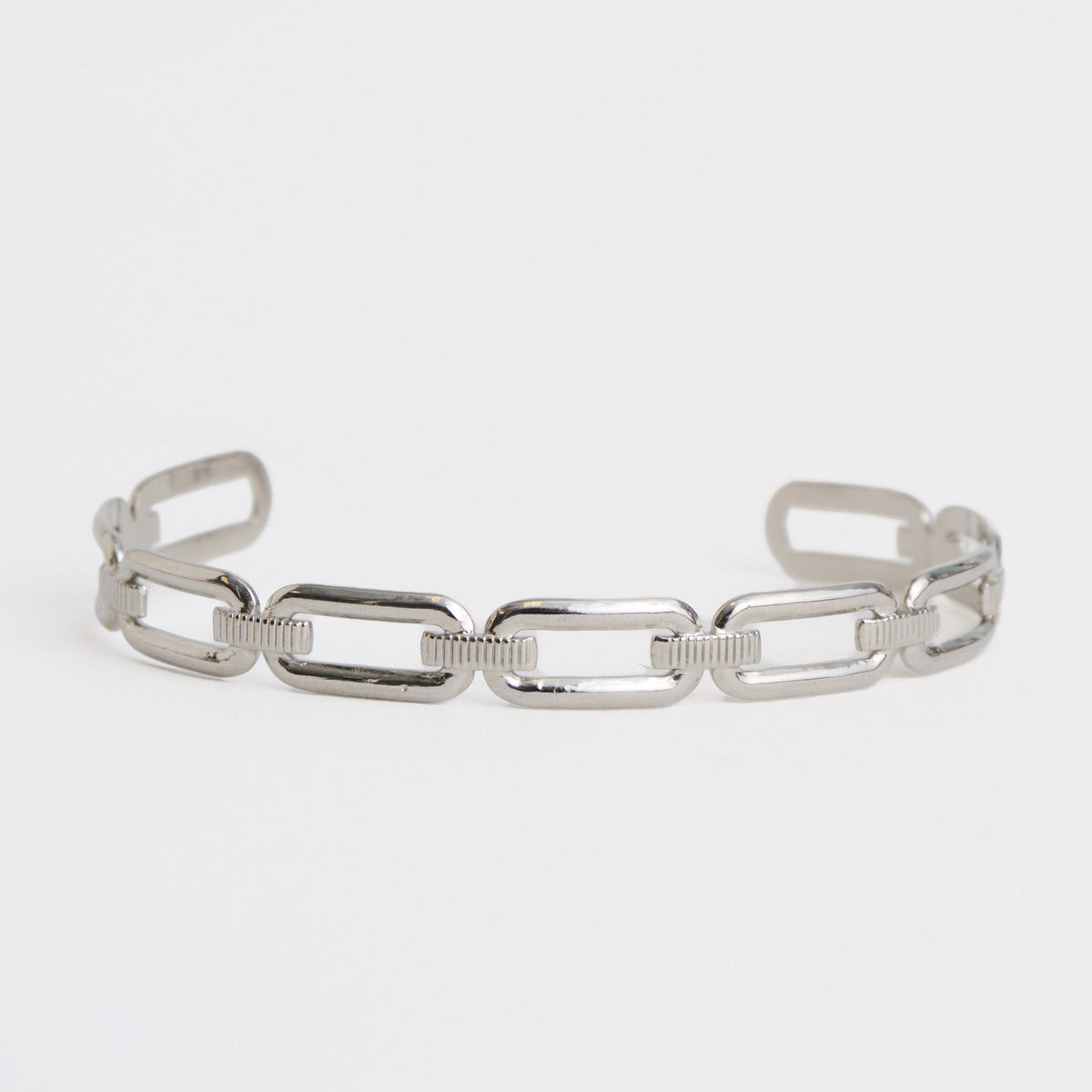 Narelle Waterproof Oval Paperclip Link Cuff Bracelet